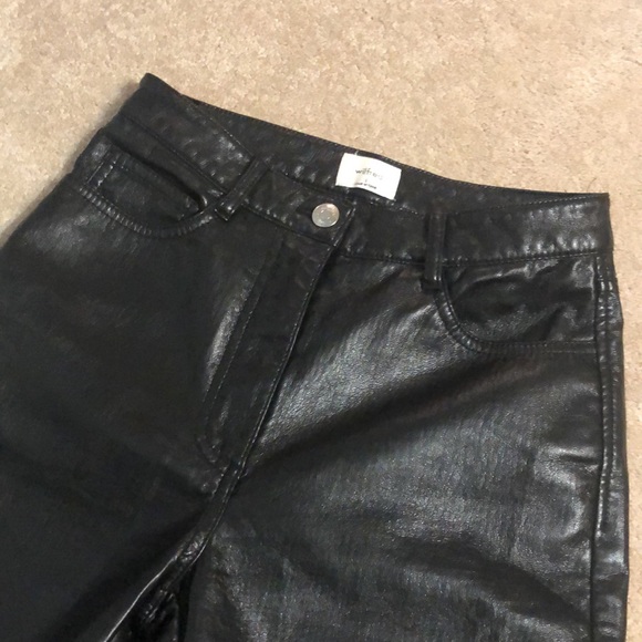 2. Aritzia Wilfred Vegan Leather Melina Pant in Black - Picture 10 of 14